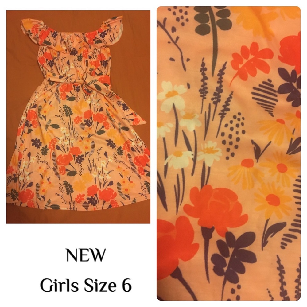 NEW Besser Bay Floral Girls Dress - Size 6